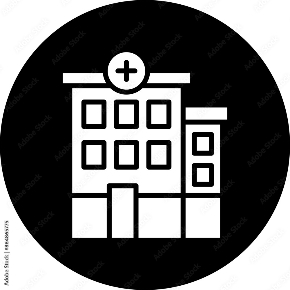 Canvas Prints Hospital Icon Style