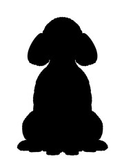 トイプードルのシルエット