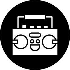 Cassette Player Icon Style