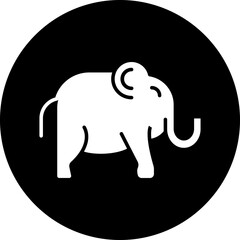 Circus Elephant Icon Style