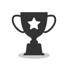 Champions trophy icon isolated vector illustration.