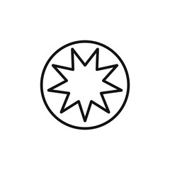 Bahai Symbol Icon for Religious Teachings