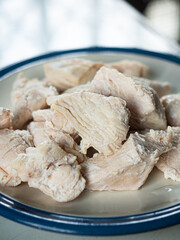 boiled chopped chicken breast