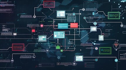 Software development flowchart diagram showing branching merging pull request commit master development and release version process workflow for business Distributed version control Gi : Generative AI