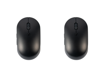 Computer mouse wireless on transparent background.