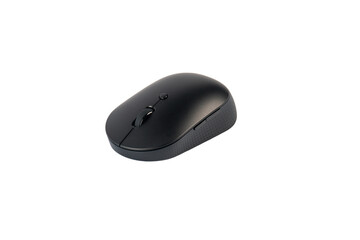 Computer mouse wireless on transparent background.