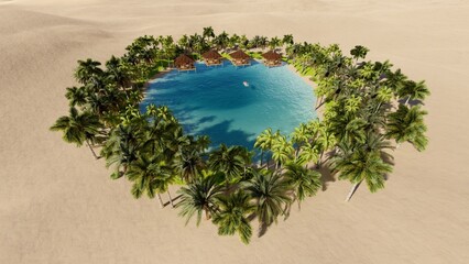 Oasis in the desert.