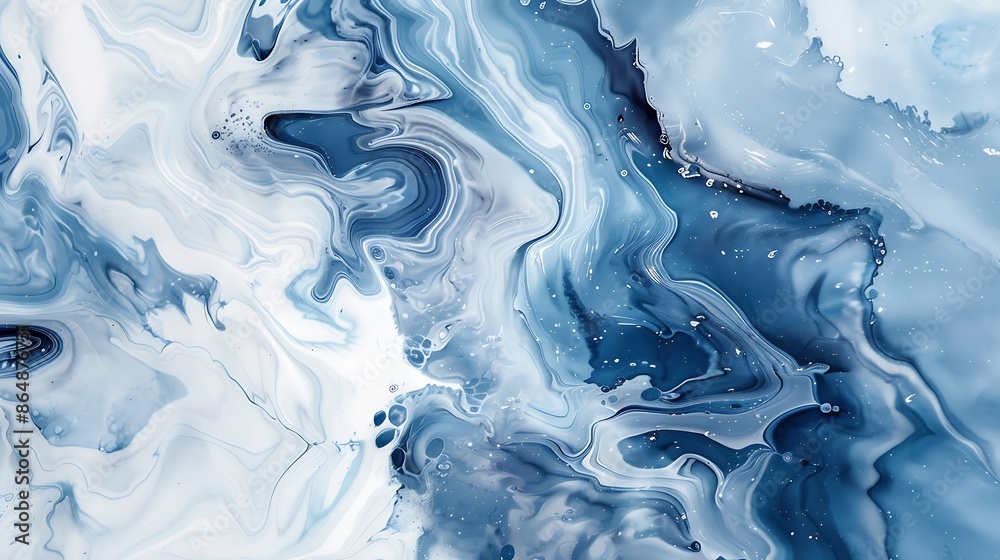 Poster original artwork photo of marble ink abstract art high resolution photograph from exemplary original