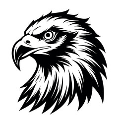 American Bald Eagle Head Logo, Icon, Sign, Symbol, American flag for 4th of July Independence Day