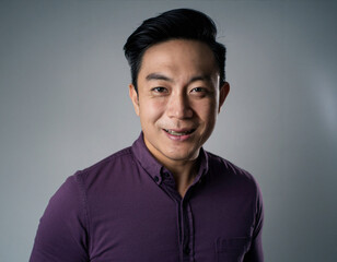 Fototapeta premium Studio Portrait of Handsome Senior Man