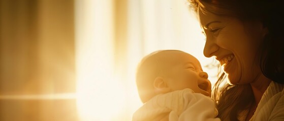 Mother feeding her baby in a softly lit nursery, nurturing moment, tender care, peaceful environment, bonding time