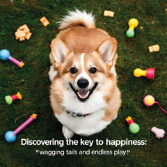 An image of a happy Corgi