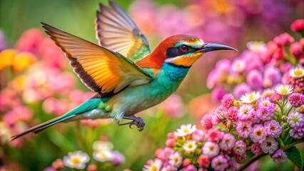 Fototapeta premium European Bee-eater, The Aerial Acrobat bird