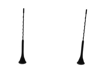 Short antennas for Wi-Fi, CB radio or radio and mobile phone - on isolated transparent background.