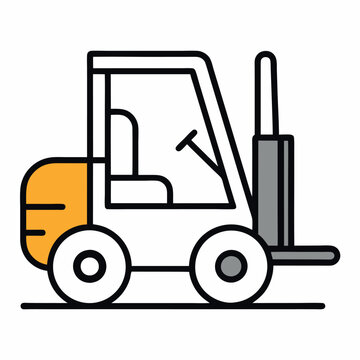 recommend clip art: Logistics services including a worker and a forklift
                    