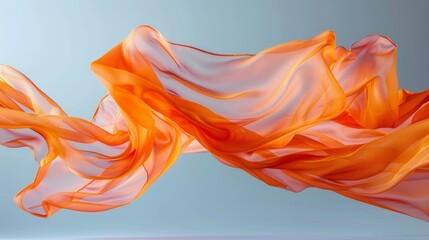 Obraz premium A creative take on motion as the fabric is thrown into the air creating a dynamic and eyecatching studio shot.