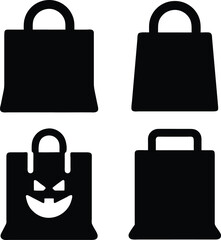 trick or treat bag silhouette.