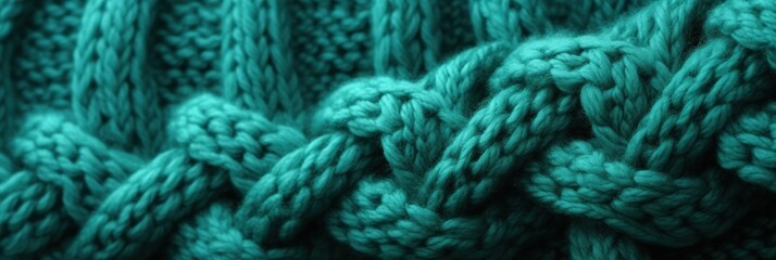 Textured Teal Knit Fabric