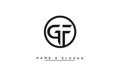 GF, FG, G, F Abstract Letters Logo Monogram