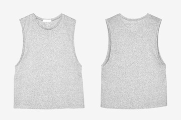 Png sleeveless muscle shirt transparent mockup streetwear fashion