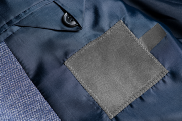 Png blazer label mockup men’s/women’s fashion