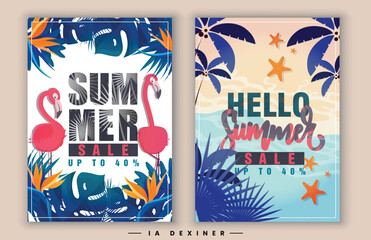 Summer Sale Poster design for company use 