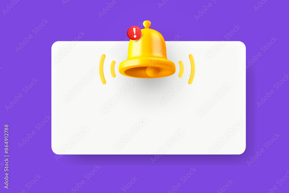 Aufkleber new message concept with empty window. vector 3d illustration with copy space