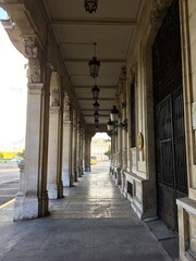 corridor in the town country