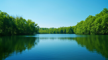 Fototapeta premium lake in the forest