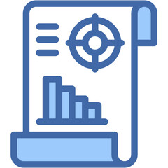 Vector Icon Target, Strategy, Report, Marketing, Business