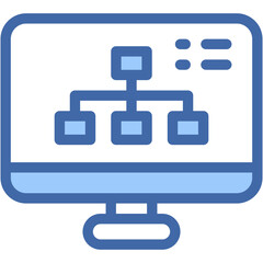 Vector Icon Hierarchy, Organization Chart, Business, Organized, Plan, Task