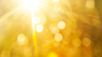 Abstract golden bokeh background