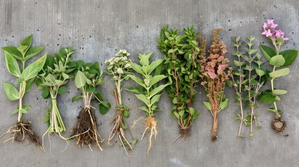 Natural remedies made from wild herbs and althea roots