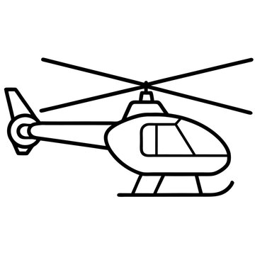recommend clip art: helicopter outline coloring book page line art illustration digital drawing