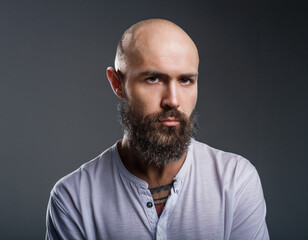 Obraz premium Studio Portrait of Handsome Senior Man