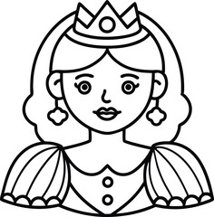 Halloween princess icon 