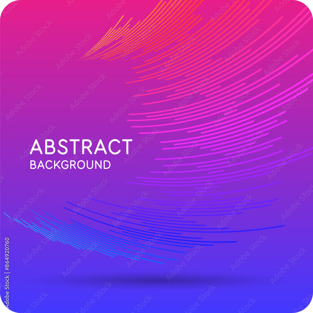 Poster abstract element with dynamic lines. vector illustration in flat minimalistic style. a simple and st
