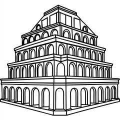 coloring pages of the colosseum