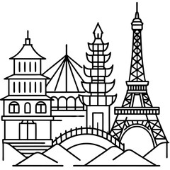 travel and tourism illustration