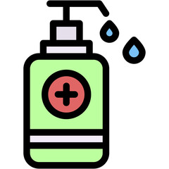 Vector Icon Hand Sanitizer, Alcohol Gel, Gel, Antibacterial Gel, Antibacterial, Hydro alcoholic Gel