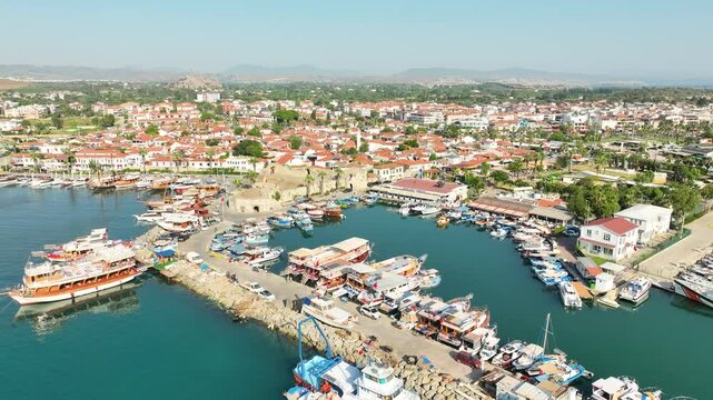 Drone Footage of Teos Marina