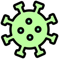 Vector Icon Virus, Coronavirus, Infection, Disease, Covid 19, Bacteria