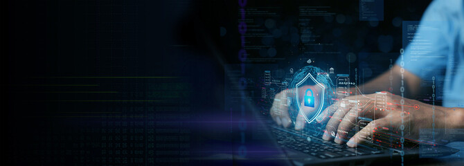 cyber security concept, Login, User, identification information security and encryption, secure Internet access, cybersecurity, secure access to user's personal information,