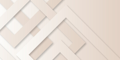 Abstract white and beige light geometric triangle line shape futuristic background. abstract minimal gradient Vector background. abstract graphic design banner pattern presentation, web template.