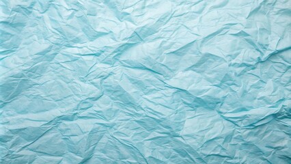 Obraz premium Softly rumpled pale blue paper background with subtle texture and gentle creases, evoking feelings of serenity and calmness in design.