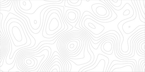 Ocean topographic line map with curvy wave isolines vector illustration. Abstract topographic contours map background, Vector contour topographic map. Cartography texture abstract banner use.