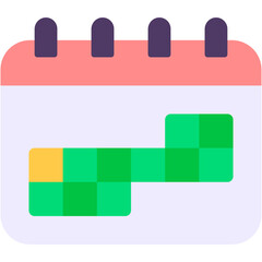 Vector Icon calendar, date, schedule, time, time and date
