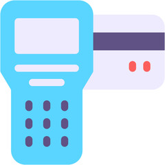 Vector Icon payment, credit card machine, credit card, card reader, billing machine