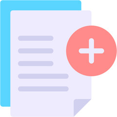 Vector Icon add, aggregate, add list, add post, file