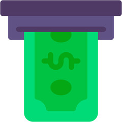 Vector Icon withdraw, cash withdrawal, money withdrawal, money, business and finance